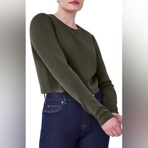 SPANX AirEssentials Long Sleeve crop top